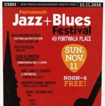 Portsmouth Jazz and Blues Festival, November 11, 2018 [poster]